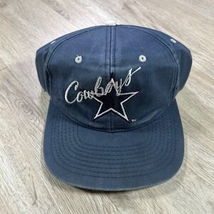 VTG Dallas Cowboys‎ Snapback Hat NFL Football  AJD Blue Cap